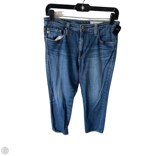 Jeans Cropped By Ag Jeans In Blue Denim, Size: 8