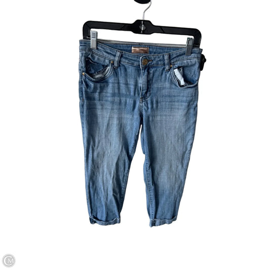 Jeans Cropped By Kut In Blue Denim, Size: 6