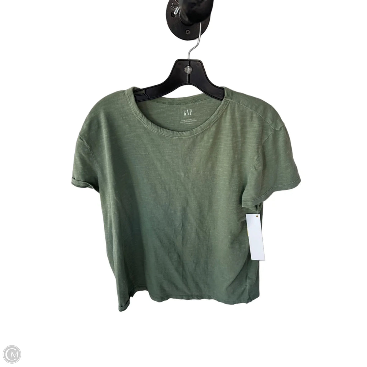 Top Short Sleeve Basic By Gap In Green, Size: L