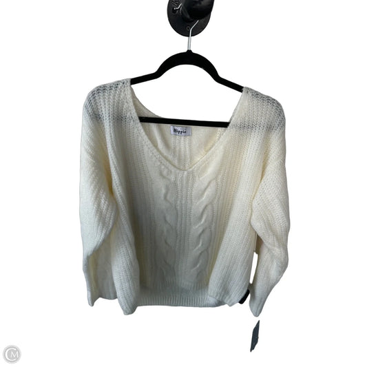 Sweater By Clothes Mentor In Cream, Size: M