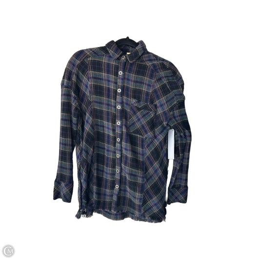 Tunic Long Sleeve By Free People In Black & Purple, Size: Xs
