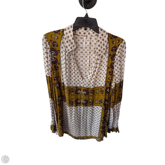 Tunic Long Sleeve By Free People In Green, Size: Xs