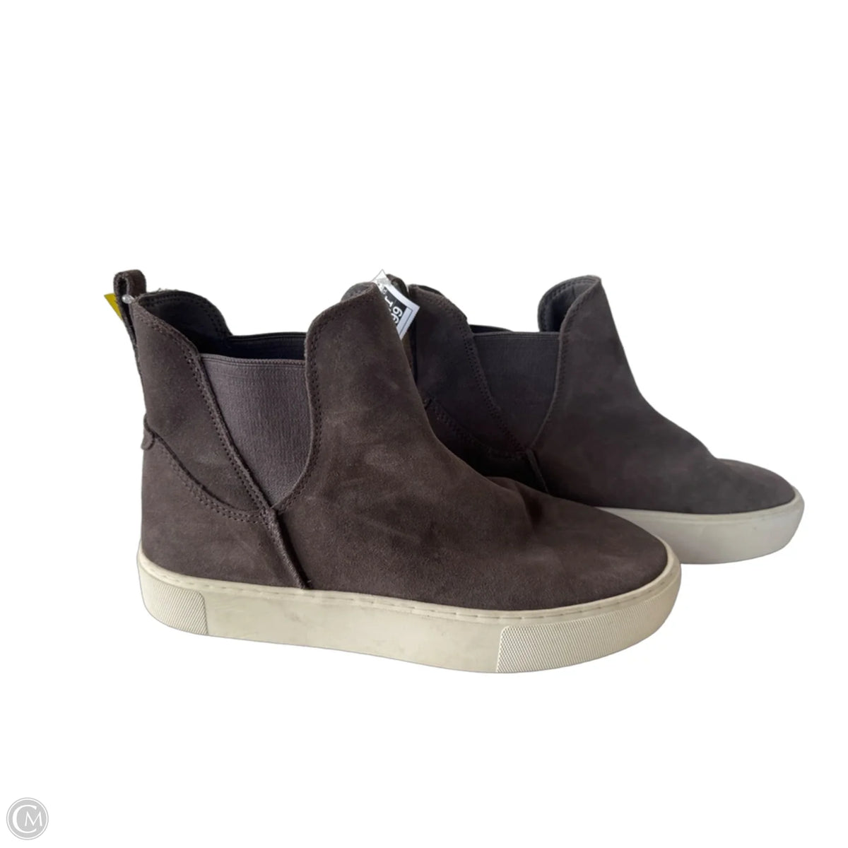 Boots Designer By Ugg In Grey, Size: 9