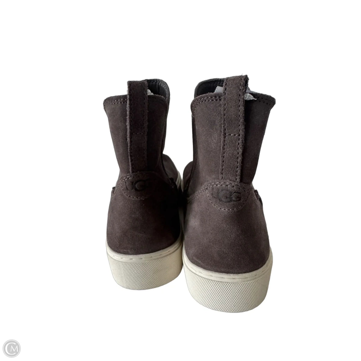 Boots Designer By Ugg In Grey, Size: 9