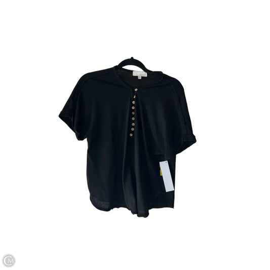 Top Short Sleeve By Pinch In Black, Size: M