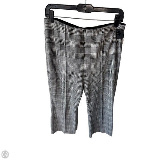 Pants Cropped By Maeve In Black & White, Size: M