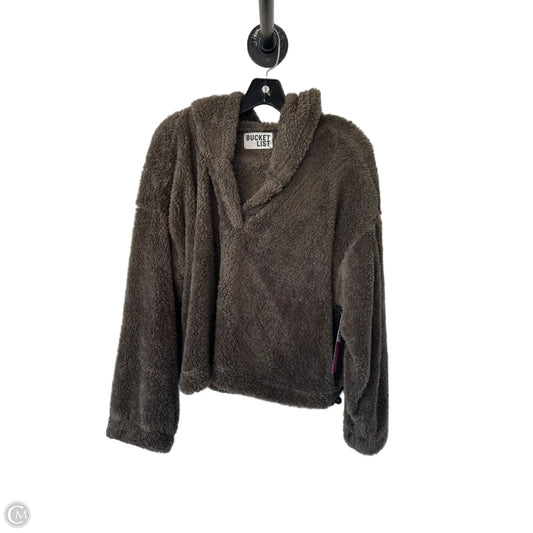 Sweater By Bucketlist In Green & Grey, Size: M