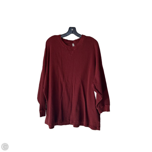 Top Long Sleeve By Free People In Brown, Size: L