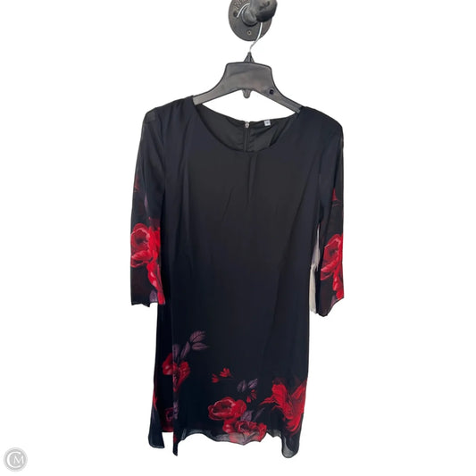 Dress Party Midi By Cme In Black & Red, Size: S
