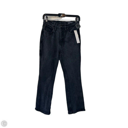 Jeans Flared By Good American In Black Denim, Size: 2