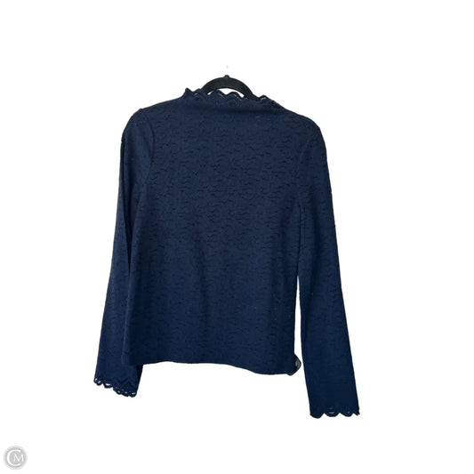 Top Long Sleeve By Banana Republic In Navy, Size: S