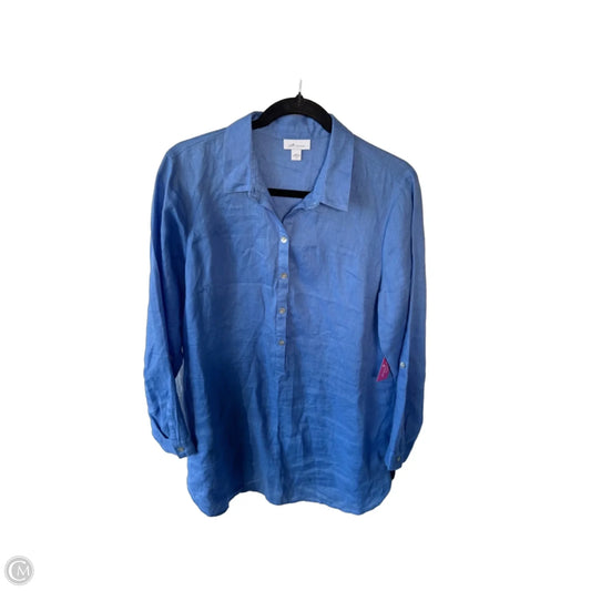 Tunic Long Sleeve By J. Jill In Blue, Size: M