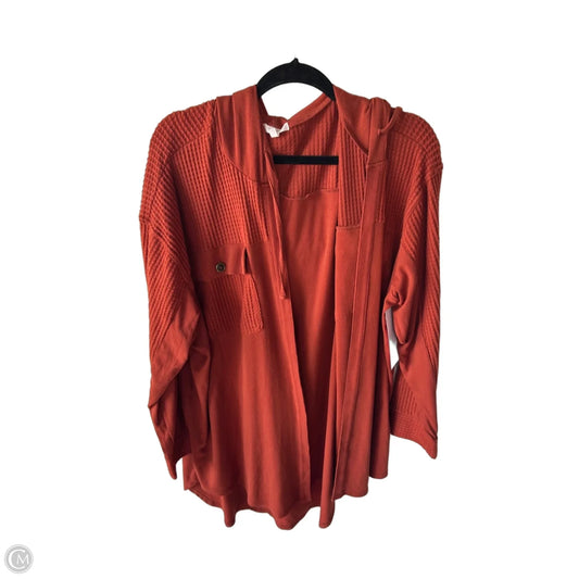 Cardigan By Maurices In Orange, Size: 2x