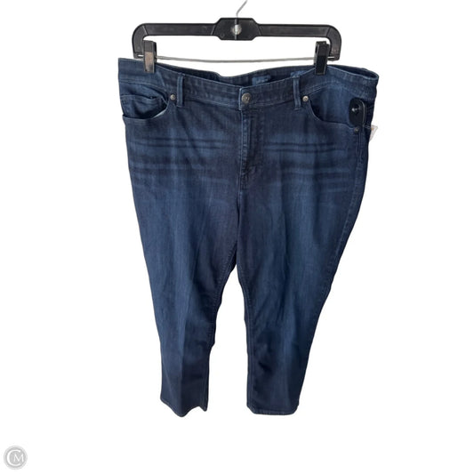 Jeans Straight By J. Jill In Blue Denim, Size: 16