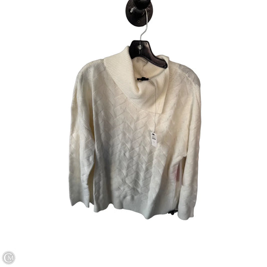 Sweater By Talbots In Ivory, Size: Xl