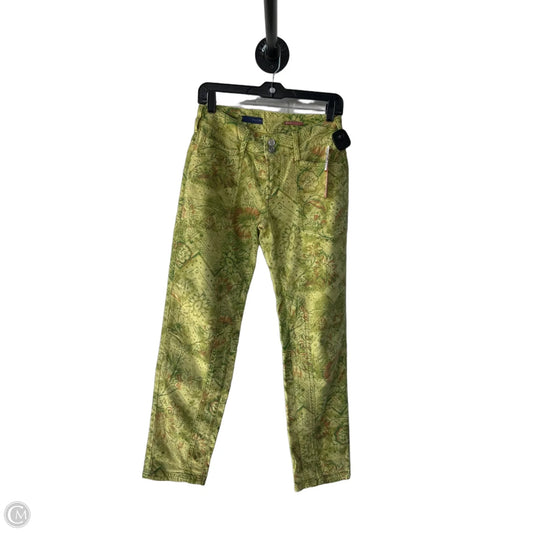 Jeans Straight By Pilcro In Green & Orange, Size: 2