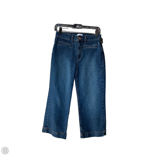 Jeans Cropped By Loft In Blue Denim, Size: 2