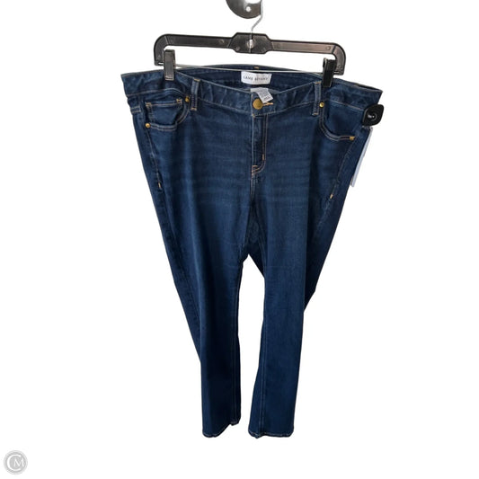 Jeans Straight By Lane Bryant In Blue Denim, Size: 18
