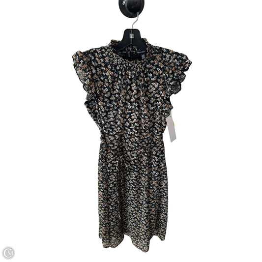 Dress Casual Midi By Nina Leonard In Black & Tan, Size: S
