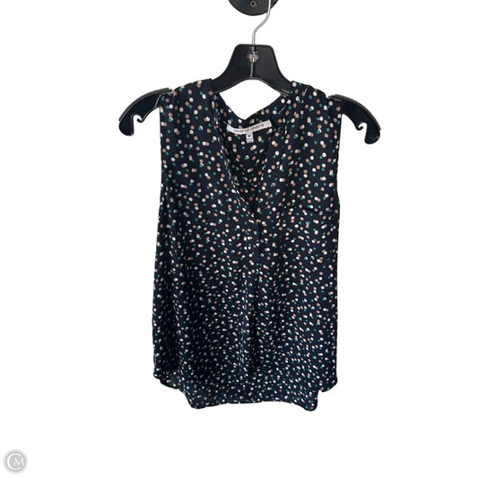Blouse Sleeveless By Collective Concepts In Blue & Tan, Size: M