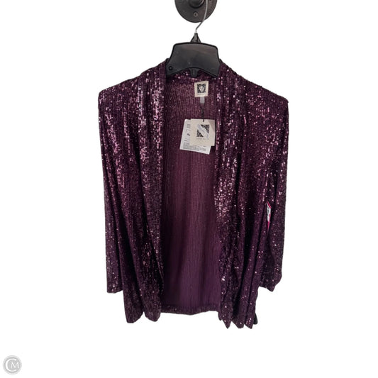 Blazer By Anne Klein In Purple, Size: S