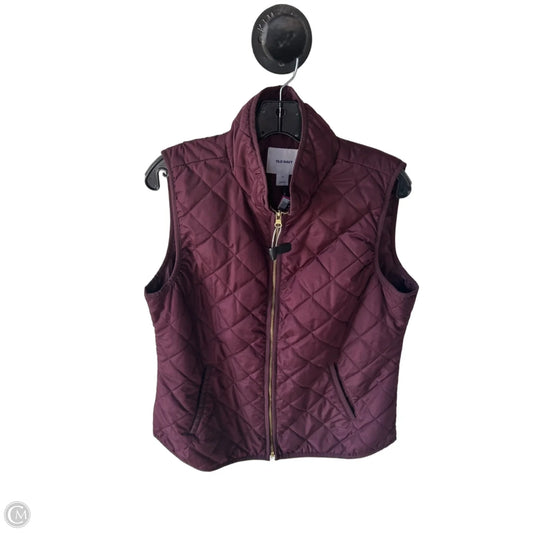 Vest Puffer & Quilted By Old Navy In Maroon, Size: L