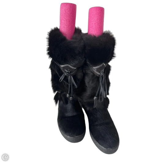 Boots Mid-calf Heels By Cristina In Black, Size: 9.5