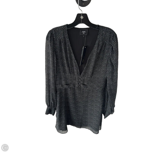 Dress Work By Clothes Mentor In Black & Purple, Size: L