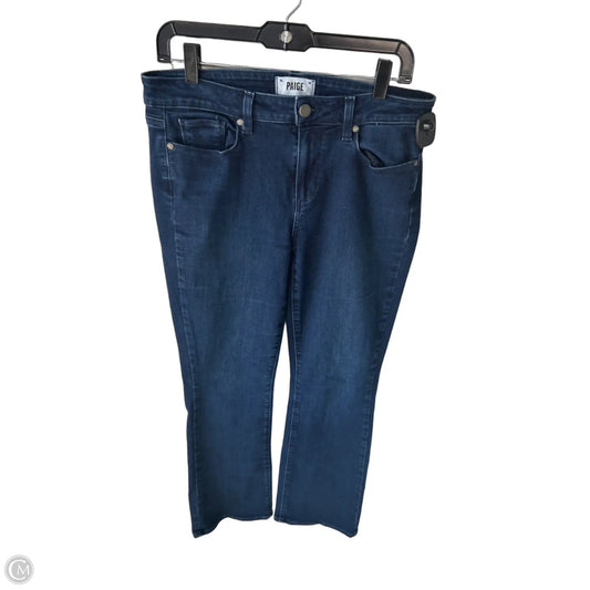 Jeans Straight By Paige In Blue Denim, Size: 12