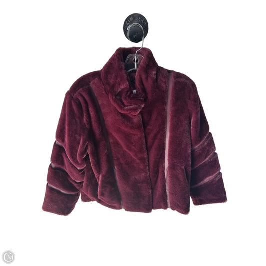 Coat Faux Fur & Sherpa By Colleen Lopez In Red, Size: S
