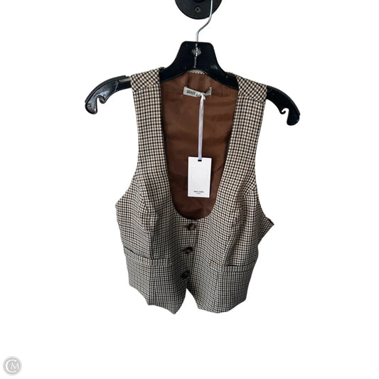 Vest Other By Grace Karin In Brown & Cream, Size: L