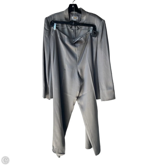 Pants Suit 2pc By Talbots In Silver, Size: L