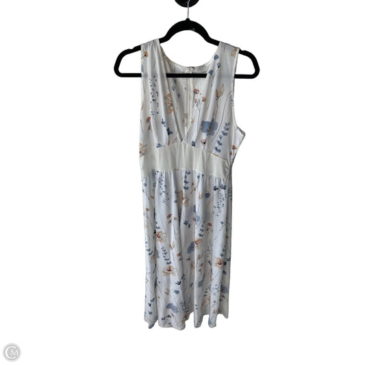 Dress Casual Maxi By Cme In Blue & White, Size: L