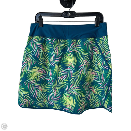 Athletic Skort By Lands End In Blue & Green, Size: 10
