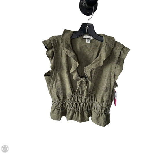 Blouse Sleeveless By Bagatelle In Green, Size: Xl