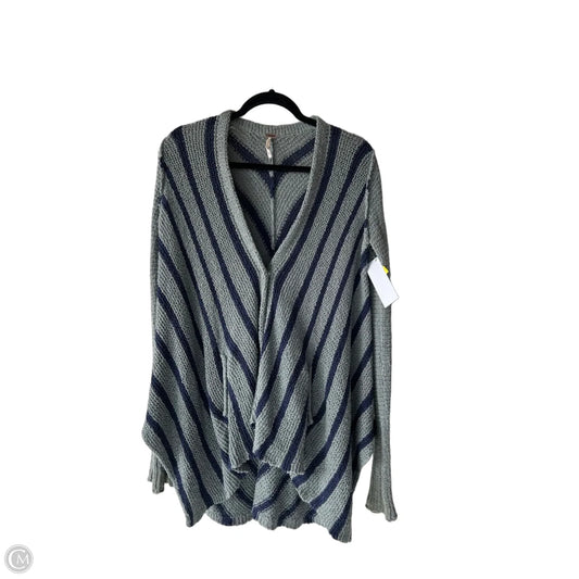 Sweater Cardigan By Free People In Blue & Green, Size: Xs