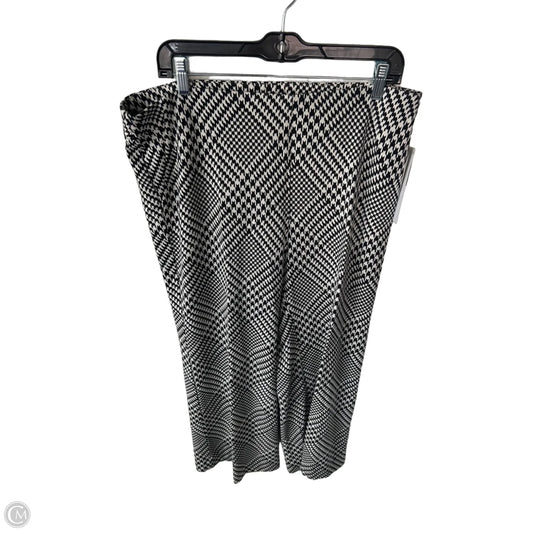 Pants Wide Leg By Chicos In Black & White, Size: 14p