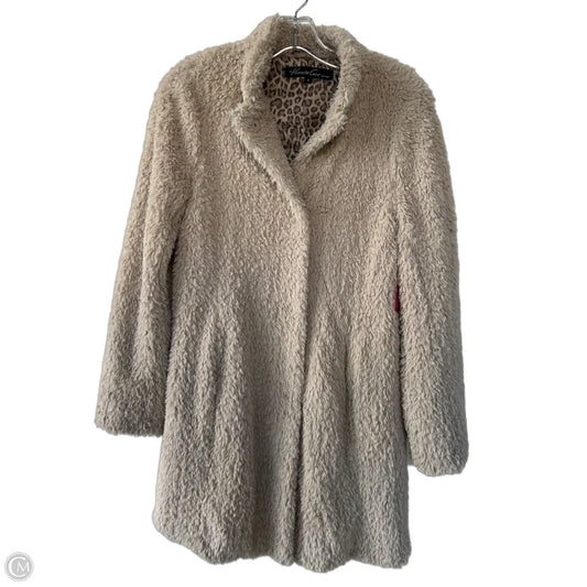 Coat Faux Fur & Sherpa By Kenneth Cole In Tan, Size: S