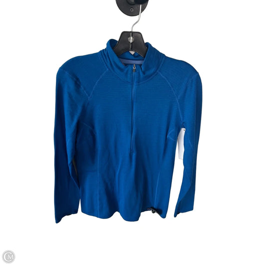 Athletic Top Long Sleeve Collar By Patagonia In Blue, Size: M