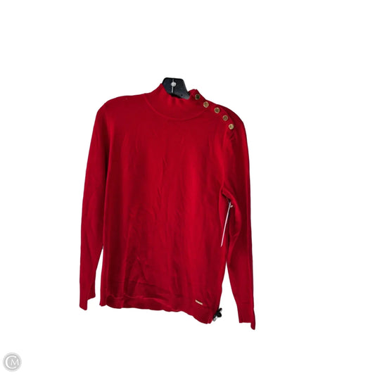 Sweater By Calvin Klein In Red, Size: M