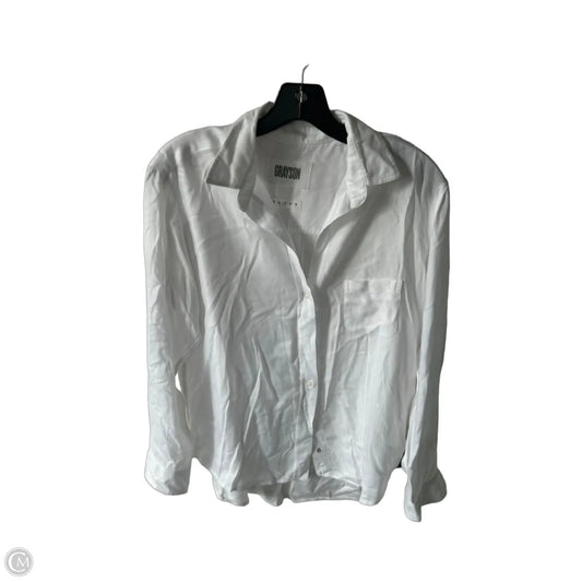 Tunic Long Sleeve By Grayson In White, Size: M