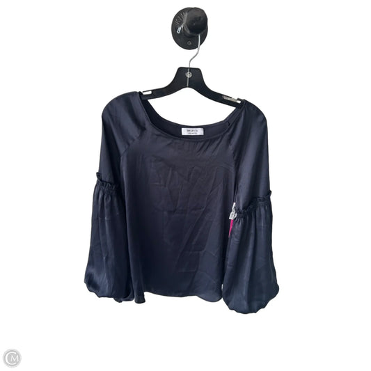 Blouse Long Sleeve By Bailey 44 In Navy, Size: M