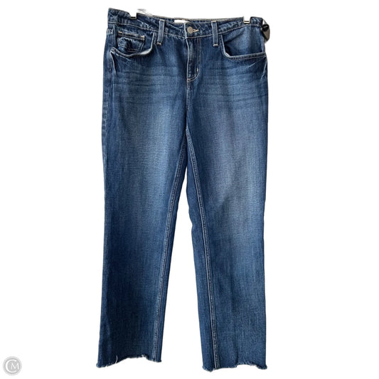 Jeans Straight By L Agence In Blue Denim, Size: 4