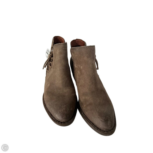 Boots Ankle Heels By Born In Brown, Size: 9