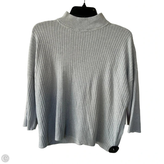Sweater Short Sleeve By Lilla P In Blue, Size: M