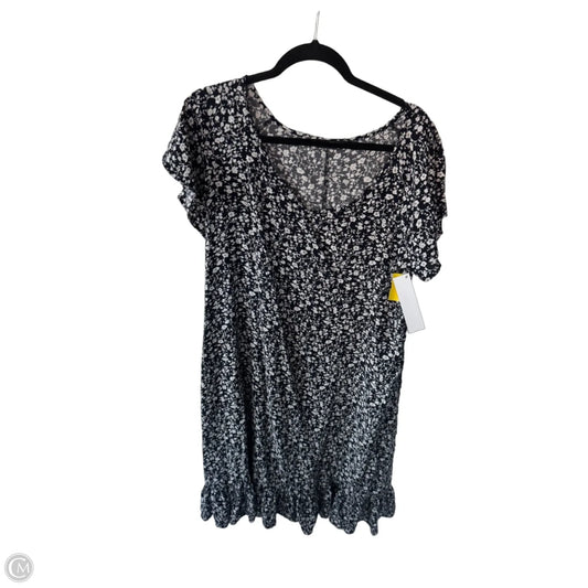 Dress Casual Midi By Cme In Blue & White, Size: 1x