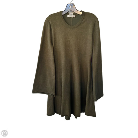 Dress Sweater By Lucky Brand In Green, Size: M