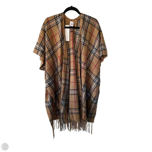 Shawl By JUST GAME In Black & Tan, Size: Osfm