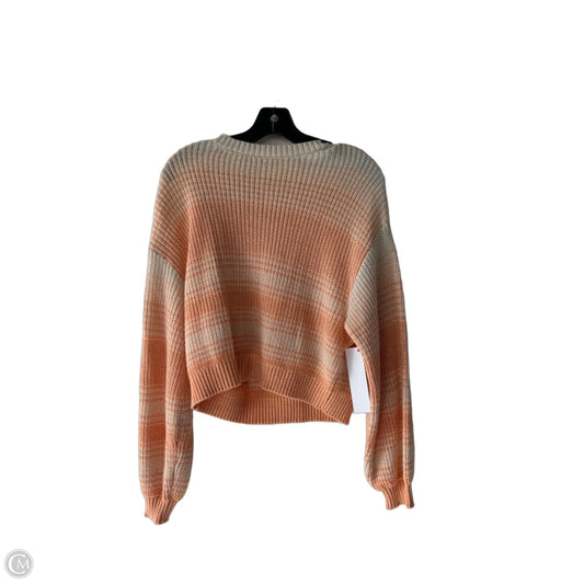 Sweater By Billabong In Cream & Orange, Size: M
