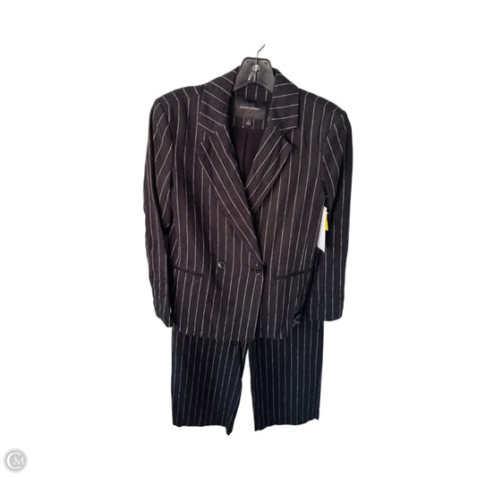 Pants Suit 2pc By Banana Republic In Black & Cream, Size: 2